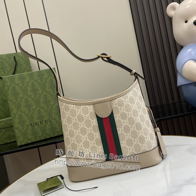 Gucci專櫃古馳最新款Ophidia系列GG小號肩背包水桶包 jh2225型號：781402